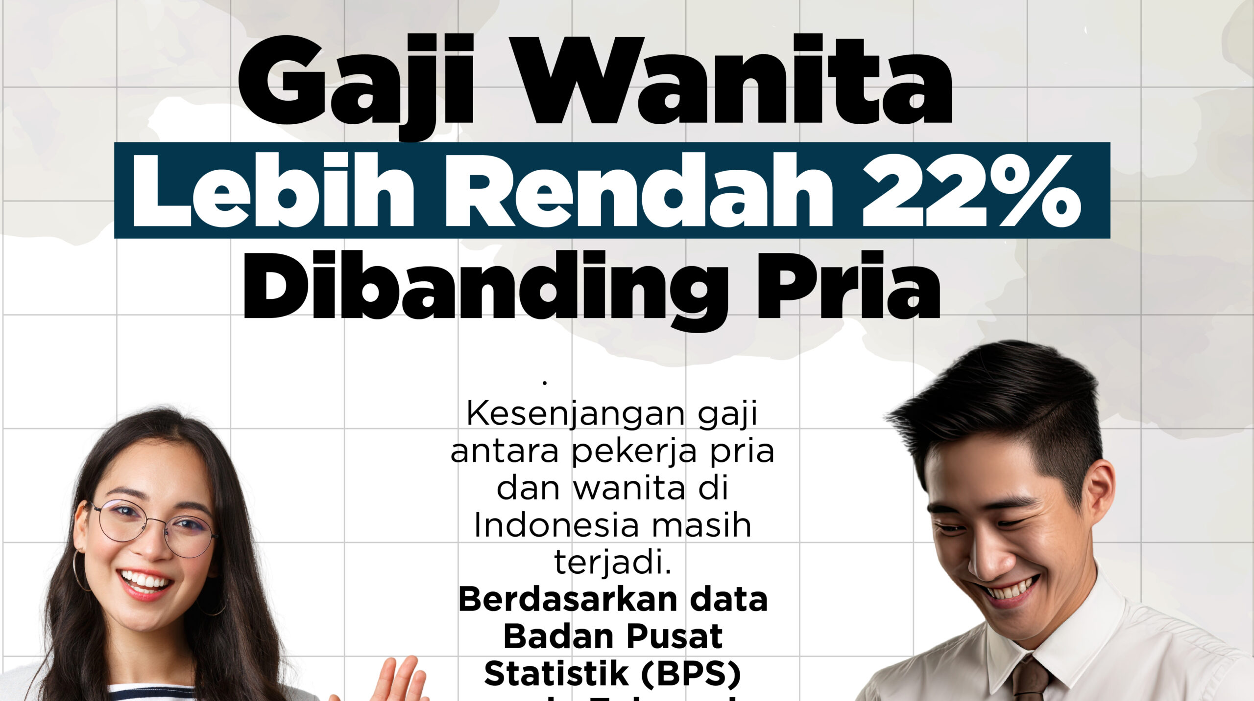 Gaji Wanita Lebih Rendah 22% Dibanding Pria