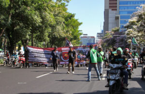 DOBRAK Aksi di Surabaya, Akhiri Demo di Diskominfo Jatim