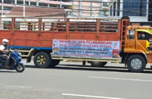 Demo Tolak Larangan Truk Beroperasi Selama 16 Hari