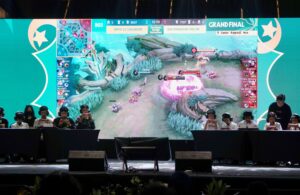 Pertandingan MLBB di QRIS Bank Jatim Ramadan Vaganza 2025