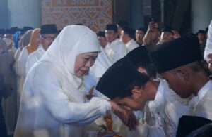 Kumandang Takbir pada Malam Idulfitri 1446 H di Masjid Al-Akbar