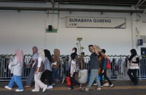Stasiun Gubeng di Hari Terakhir Libur Lebaran
