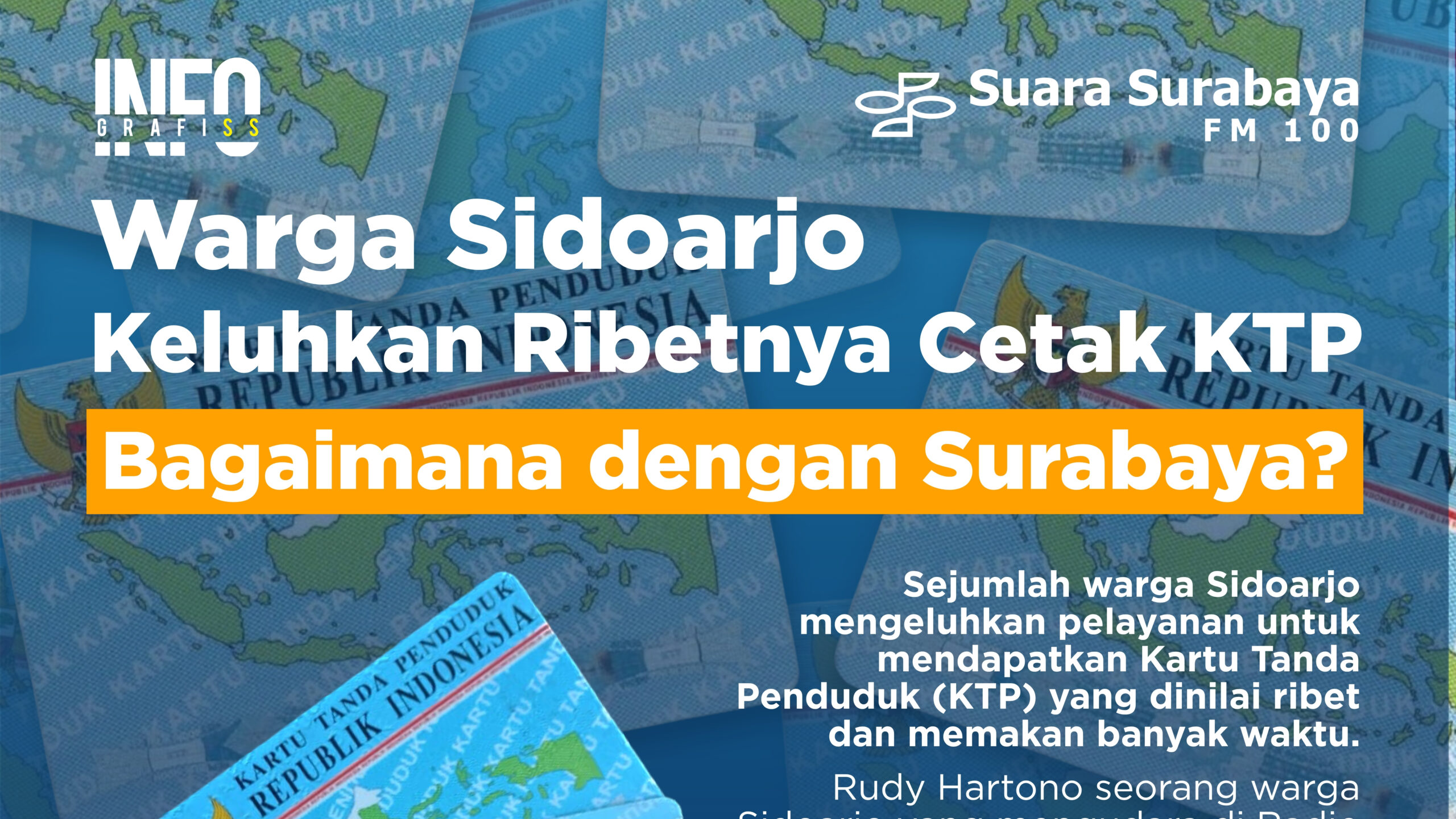 Warga Sidoarjo Keluhkan Ribetnya Cetak KTP, Bagaimana dengan Surabaya?