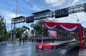 Gladi Hari Juang Polri di Polrestabes Sebabkan Kepadatan Lalin