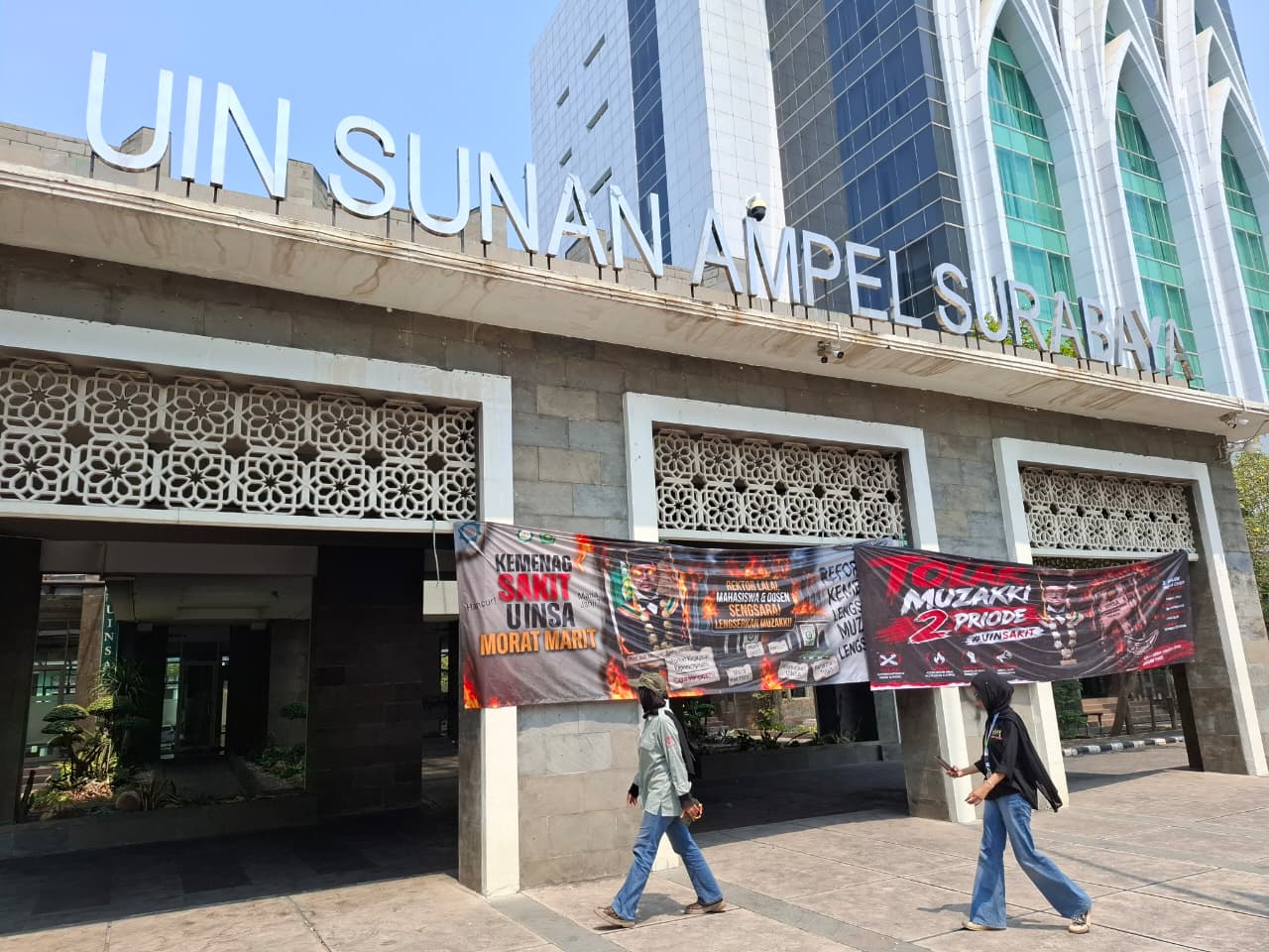 Jurnalis Sempat Dilarang Meliput Demo Mahasiswa UINSA Surabaya, Satpam: Arahan Pimpinan