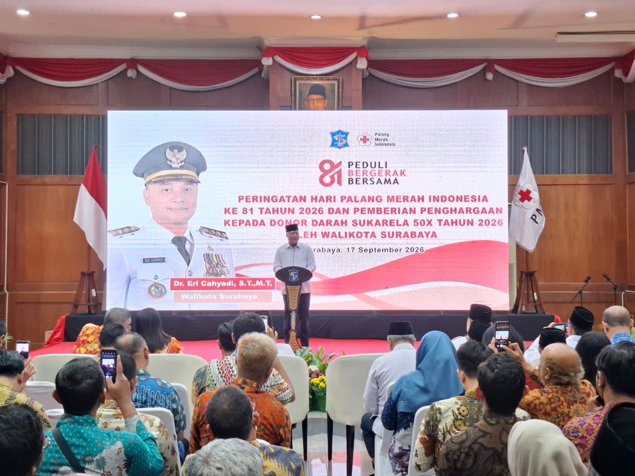 425 Pendonor Terima Penghargaan dari PMI Kota Surabaya, Sudah 50 Kali Donor hingga 2026