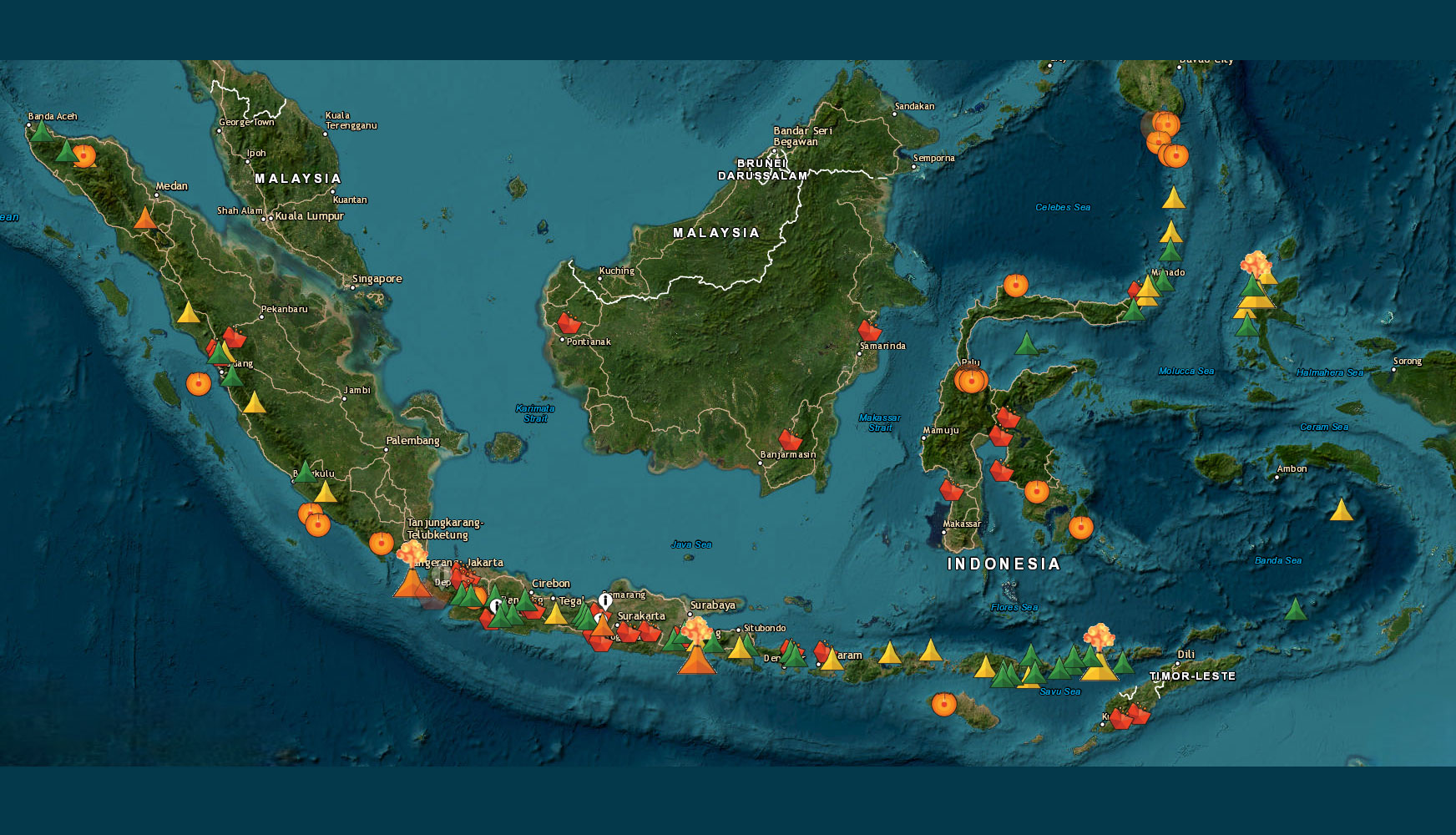 Empat Gunung Berapi di Indonesia Erupsi Bersamaan Hari Ini, Tiga Berstatus Siaga