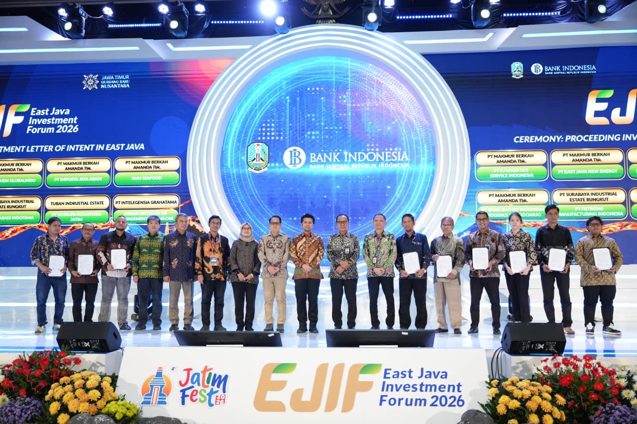 EJIF 2026 Hasilkan 12 Komitmen Investasi Senilai Rp2,4 Triliun di Jawa Timur