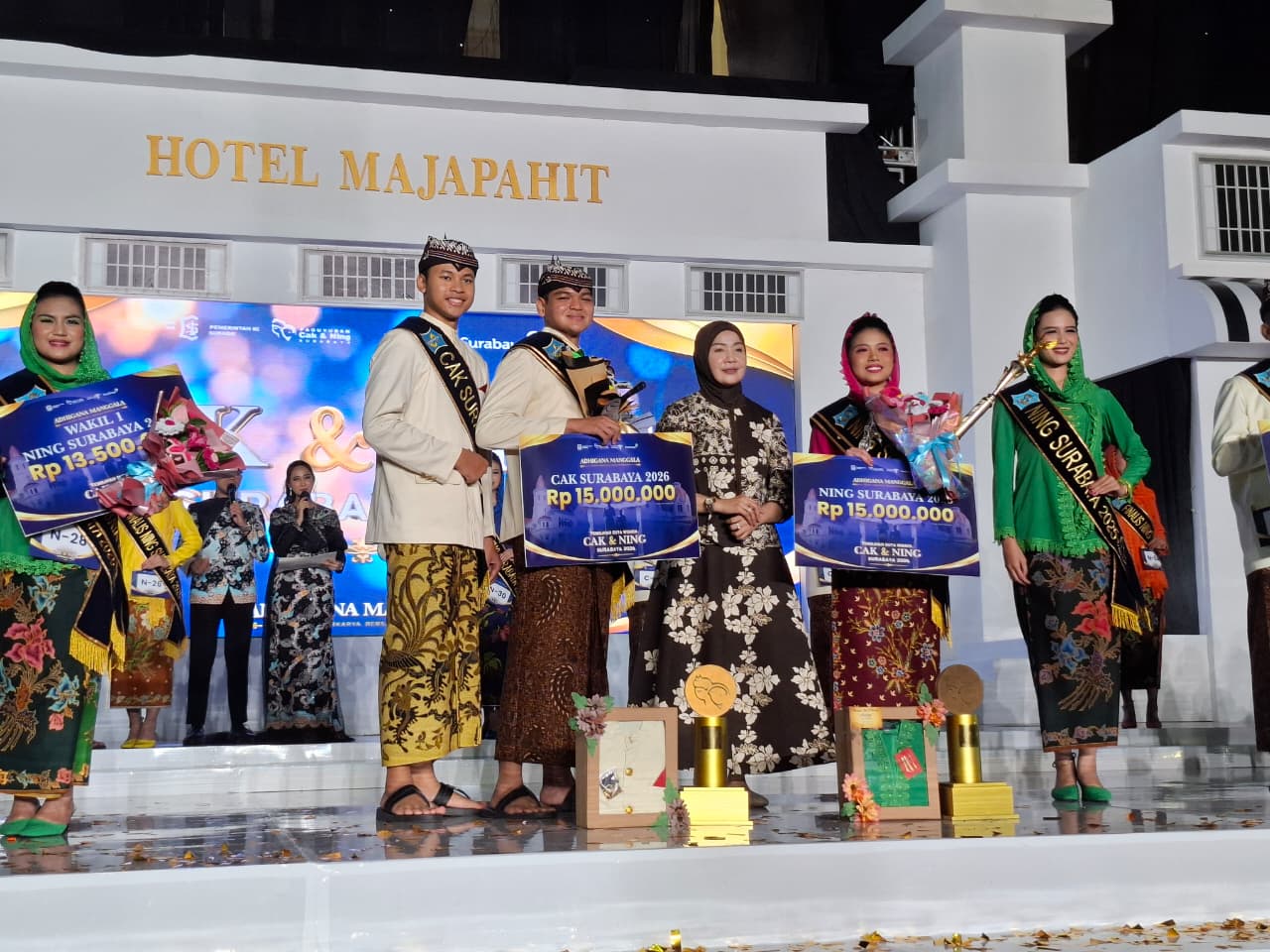 Cak Aldo dan Ning Rara Terpilih sebagai Cak dan Ning Surabaya 2026