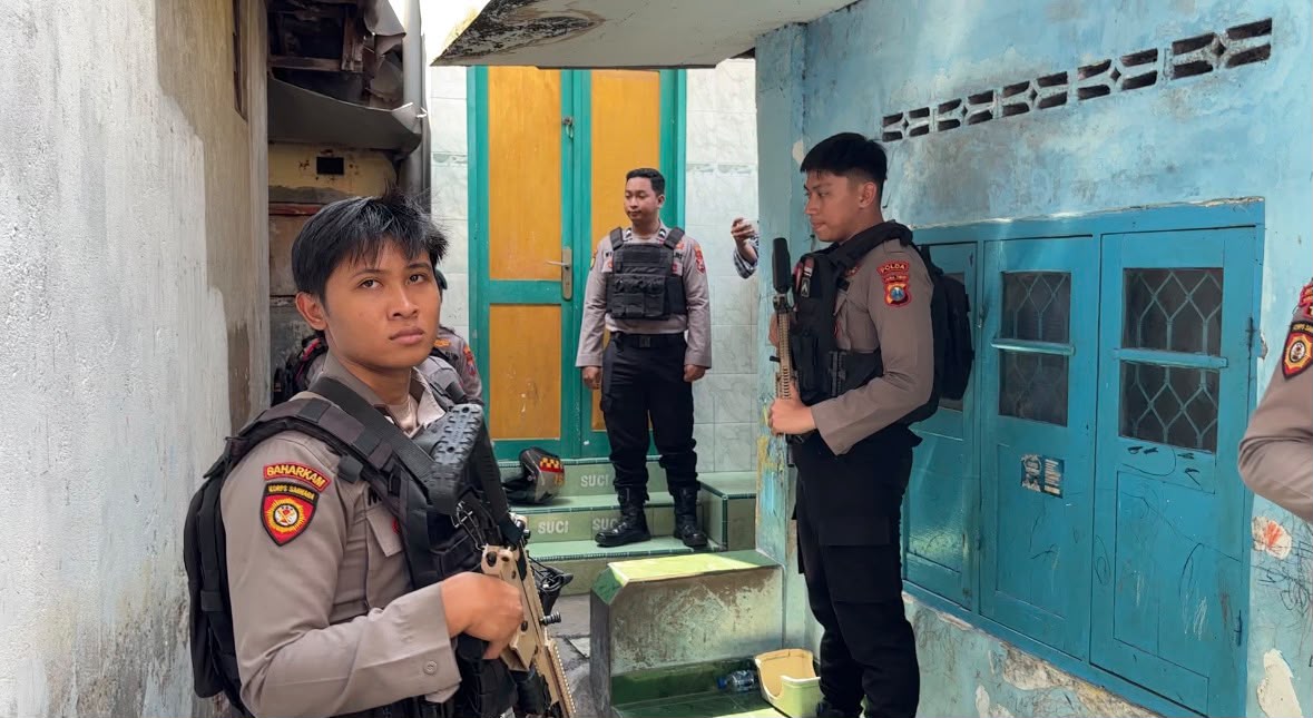 Sarang Narkoba di Jalan Kunti Surabaya Kembali Digrebek Polisi