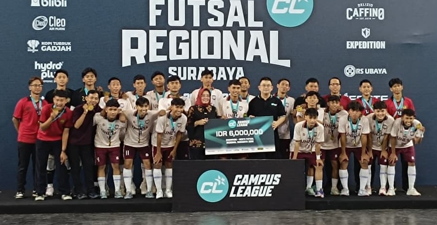 Unesa dan UM Sabet Gelar Juara Futsal Regional Surabaya